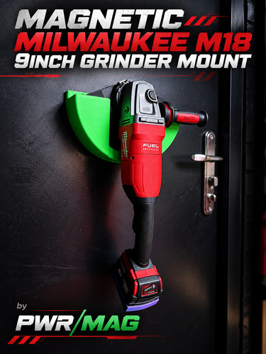 Magnetic 9inch grinder mount - grinder,